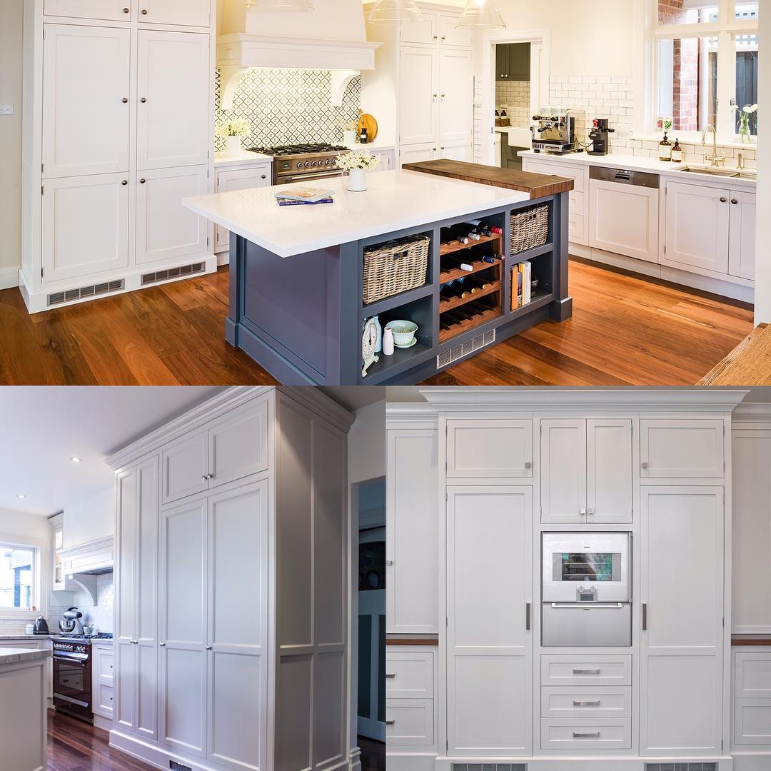 Integrated refrigerators. The perfect way to maintain continuity throughout the kitchen.  Aesthetically pleasing, eliminating unattractive gaps.